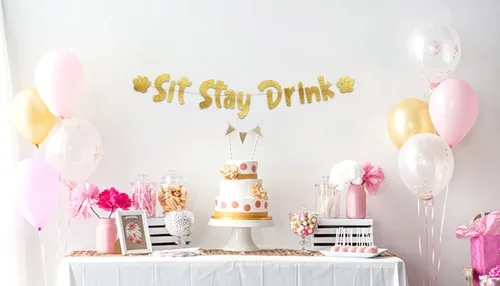 Miniatura 2 de Cartel de purpurina dorada preencordada para sentarse y quedarse bebida, divertidas decoraciones de cumpleaños para hombres y mujeres, suministros