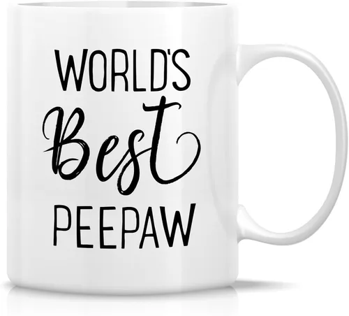 Miniatura 12 de Retreez Taza divertida – The Best Dads Get Promoted to Grandpa - Tazas de café de cerámica de 11 onzas – Regalos de cumpleaños divertidos