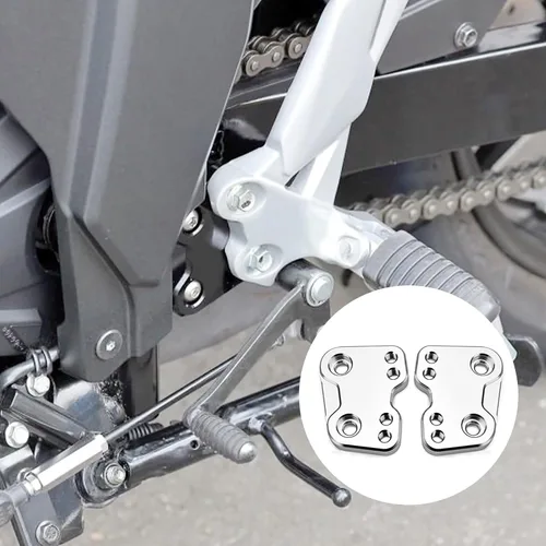 Miniatura 9 de Accesorios para motos Estriberas delanteras Reposapiés ajustables compatible con Suzuki GIXXER SF250 250 SF/GIXXER 250 2019-20-21-2022 (negro)
