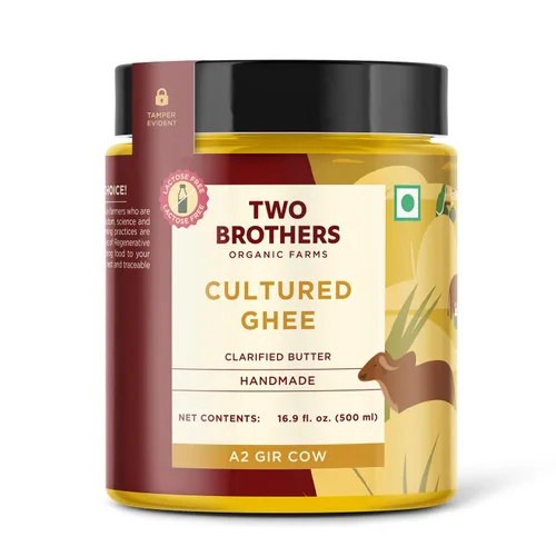 Miniatura 12 de Mantequilla Ghee A2 Orgánica Alimentada con Hierba de Vaca Gir Amigable para el Intestino Alternativa de Mantequilla Saludable Sin OGM, Libre