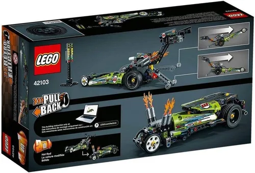Miniatura 5 de LEGO Technic Dragster 42103 Kit de construcción de juguete de carreras (225 piezas)