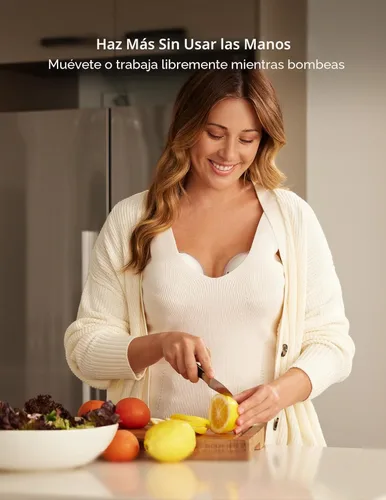 Miniatura 8 de Momcozy M5 - Extractor de leche inteligente controlado por aplicación, bomba eléctrica inalámbrica manos libres, 3 modos, 9 niveles de succión, sin