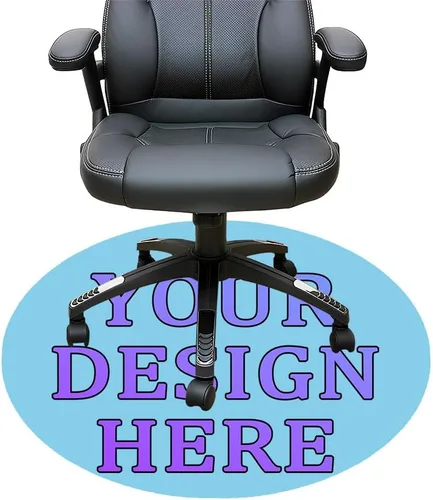 Miniatura 63 de Tapete redondo personalizado para silla de escritorio de oficina, diseño de tu propio logotipo de foto, texto, alfombrillas circulares