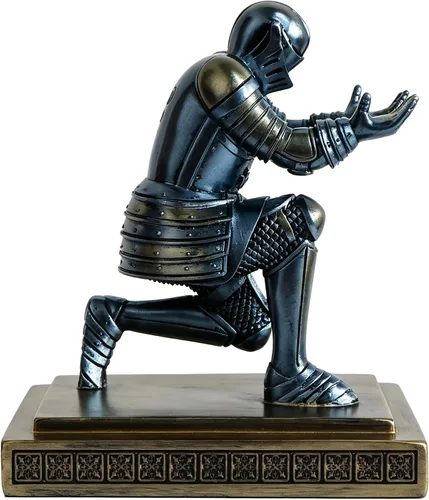 Miniatura 8 de Soporte para bolígrafos de resina, diseño de soldado ejecutivo, organizador de escritorio, elegante soporte para bolígrafos, decoración