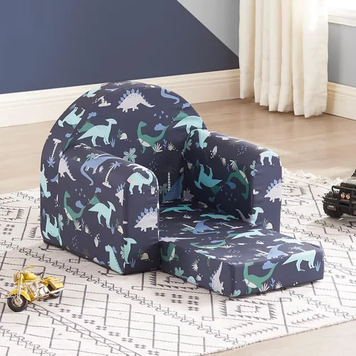 Miniatura 5 de Ulax furniture Sofá para niños, sofá 2 en 1 abatible, sillón para bebé (dinosaurio marino)