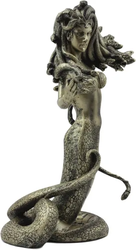 Miniatura 4 de Ebros Mitología griega El hechizo seductor de Medusa Estatua de 8 pulgadas de alto tentación de la diosa demoníaca Medusa Gorgonic Sister Figurine