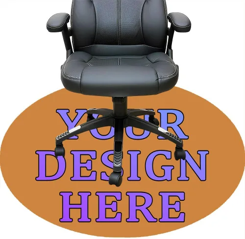 Miniatura 39 de Tapete redondo personalizado para silla de escritorio de oficina, diseño de tu propio logotipo de foto, texto, alfombrillas circulares