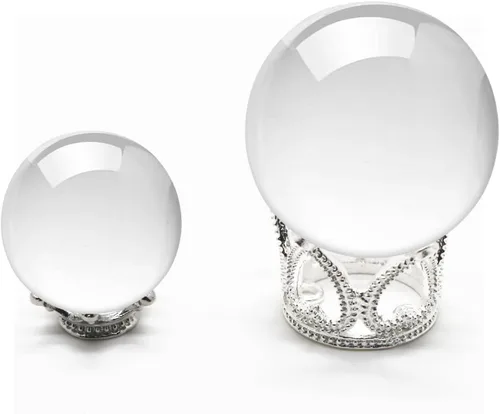 Miniatura 2 de 20 soportes de esfera de metal de 2 tamaños, soportes para esferas de cristal, base de lentes para mármoles, colecciones de 20/30/40/50/60/70/3.150