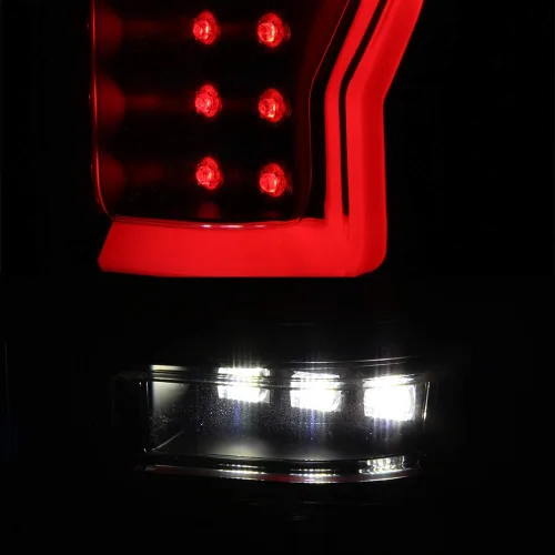 Miniatura 4 de AKKON - Compatible con barra de luz LED negra ahumada para Ford F150 Pickup Styleside V2 04-08, par izquierdo+lado derecho Carcasa de humo negro