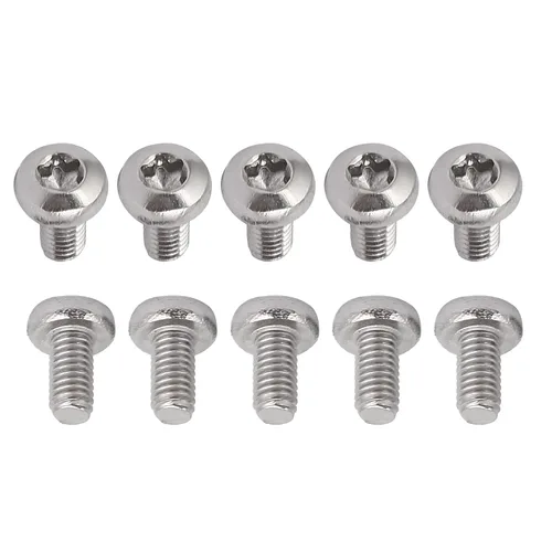 Miniatura 54 de DTGN Tornillos Torx de cabeza plana M1.0.236x0.118 in (DXL), paquete de 20, buenos para maquinaria, sujetadores de seguridad Torx de acero
