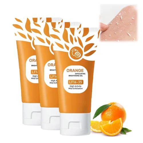 Miniatura 9 de Gel exfoliante naranja para cara y cuerpo - Exfoliante enzimático suave con extracto de naranja natural, exfoliante facial hidratante para todo tipo
