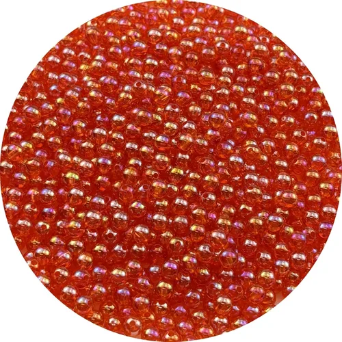 Miniatura 12 de 2000 cuentas redondas acrílicas de 0.157 pulgadas (0.157 in), cuentas espaciadoras de colores AB con agujero para bricolaje, pulseras, collares
