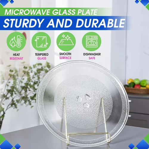 Miniatura 2 de Reemplazo de plato para microondas de 12" W10337247 W11367904 para microondas Whirlpool - Plato giratorio de vidrio para horno microondas - Plato
