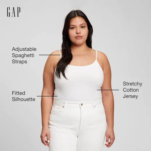 Miniatura 3 de GAP Camiseta de tirantes con cuello redondo para mujer, paquete de 3