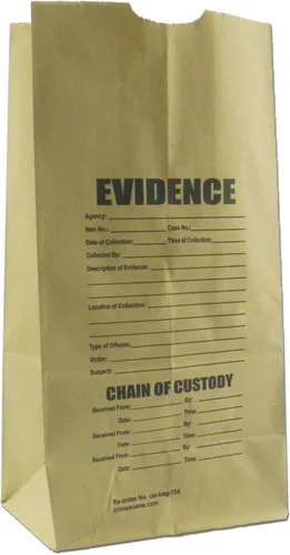 Miniatura 3 de Bolsas de evidencia, paquete de muestra de papel y plástico (12 bolsas)