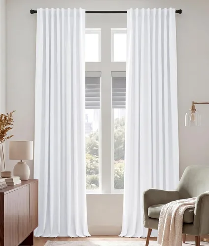 Miniatura 83 de PONY DANCE Cortinas cortas con aislamiento térmico para ventana pequeña, para guardería, baño, cocina, lavandería, caravana, sótano, 29 pulgadas