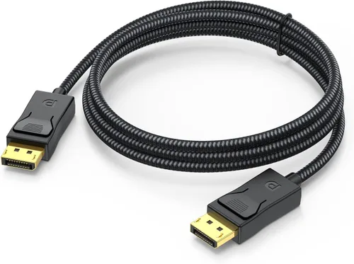 Miniatura 8 de Cable DisplayPort de 6 pies, paquete de 2 cables de puerto de pantalla DP 1.2 de 6 pies [4K @60Hz, 2K @100Hz, 1080P @240Hz] cable para monitor