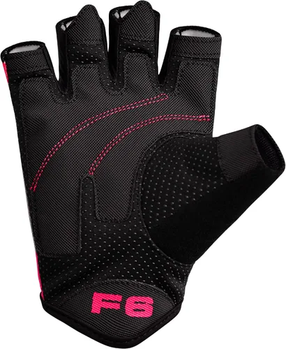 Miniatura 9 de RDX Guantes de levantamiento de pesas para gimnasio, entrenamiento de fitness, palma acolchada antideslizante, equipo de entrenamiento de fuerza Rosa