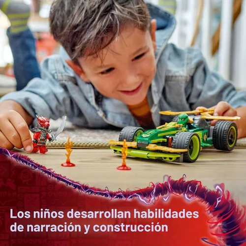 Miniatura 5 de LEGO NINJAGO - Auto de juguete Lloyd's Pull-Back Race Car - Juguete de construcción para juego de rol para niños y niñas, a partir de 7 años - Auto