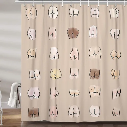 Miniatura 15 de JAWO Cortina de ducha de vaca de granja para baño, bonito juego de cortinas de ducha de tela de granja rústica sobre madera, divertidos accesorios