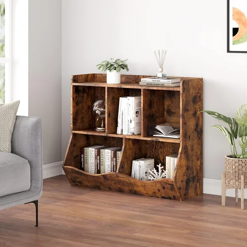 Miniatura 2 de GAOMON Estantería de juguetes y estantería para niños y niñas, estante múltiple con organizador de cubos para almacenamiento de libros y juguetes