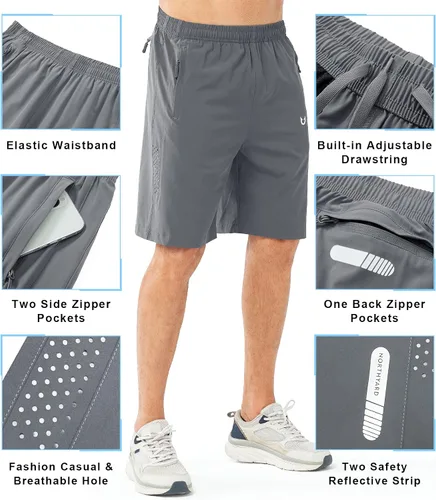 Miniatura 74 de NORTHYARD - Pantalones cortos deportivos para correr para hombres, ligeros, de secado rápido, 7, 5 o 9 pulgadas, para senderismo, deportes, gimnasio