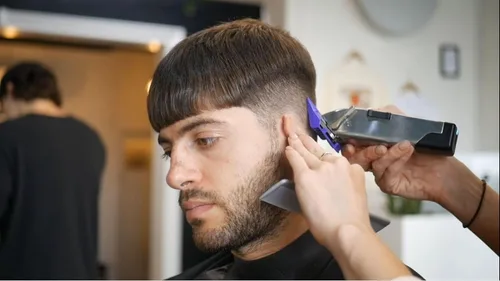 Miniatura 4 de Andis 12660 Profesional Master - Cortadora de pelo con cable/inalámbrica, cortadora de pelo con hoja de acero al carbono ajustable para corte