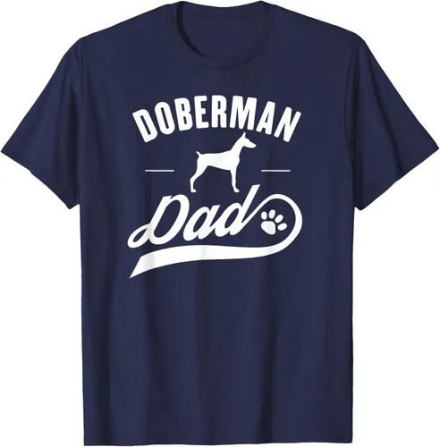 Miniatura 71 de Doberman Dad - Camiseta para amante del dueño del perro, Negro, S