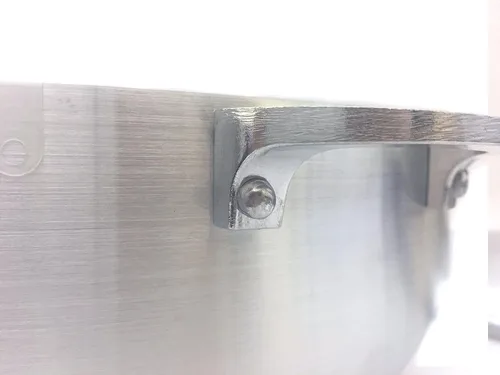 Miniatura 3 de Uniware Caldero de aluminio de calibre pesado con tapa de aluminio, plata, pequeño