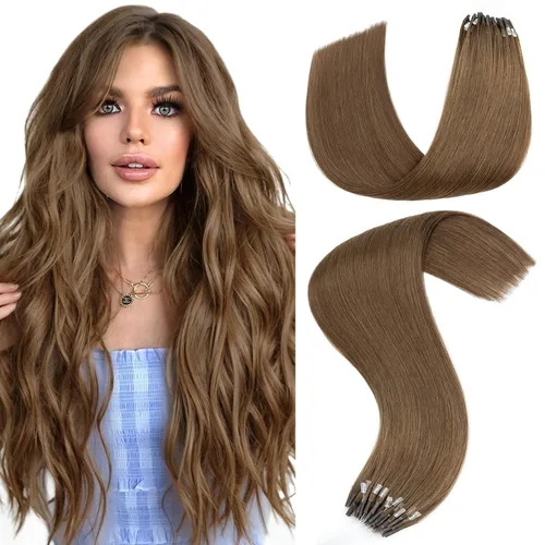 Miniatura 23 de Hairro Micro Loop - Extensiones de cabello humano microenlaces de microperlas de cabello Remy para mujer, reflejos degradados, fusión fría, micro