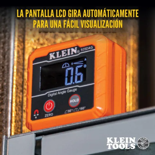 Miniatura 6 de Klein Tools 80035 Kit de herramientas de nivel, electrónico digital de nivel y ángulo con correas de plomero, ángulos de medición, base magnética, 2