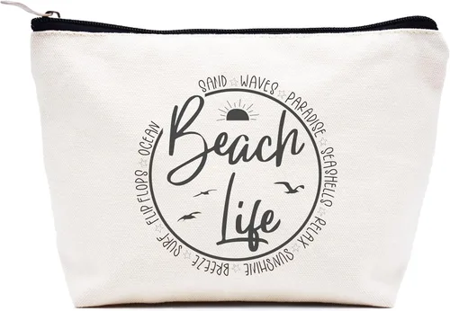 Miniatura 8 de LIBIHUA Obtener regalo de boda - Bolsa de maquillaje bolsa de cosméticos bolsa de viaje, Beige, 10-En Mi Madre del Pájaro