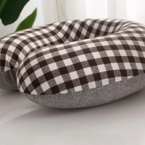 Miniatura 3 de Almohada de cuello de trigo sarraceno para dormir, almohada en forma de U, almohada de enfriamiento para dormir cervical de viaje, soporte