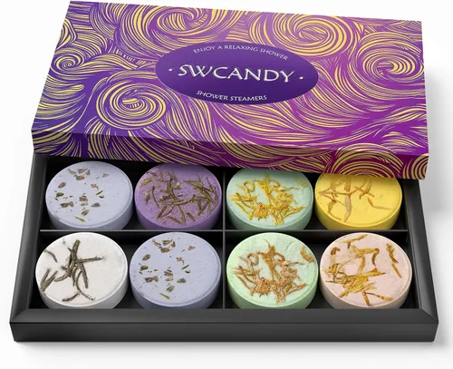 SWCANDY - Vaporizadores de ducha para aromaterapia, regalos de cumpleaños para mujeres, 8 piezas de decoraciones para el día de San Valentín, para