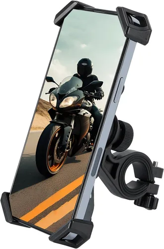 Soporte de teléfono para motocicleta, soporte universal para manillar de motocicleta, abrazadera de teléfono celular para iPhone/Galaxy de 4.72 a
