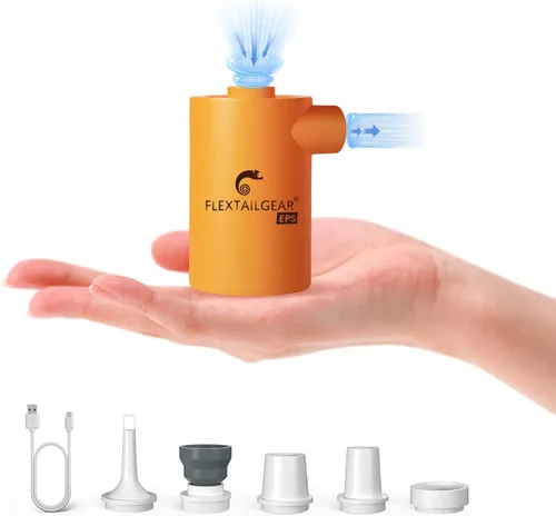 Miniatura 13 de FLEXTAILGEAR MAX Pump 2020 - Bomba de aire portátil con batería de 3600 mAh, bomba de aire recargable por USB, inflado y desinflado rápido