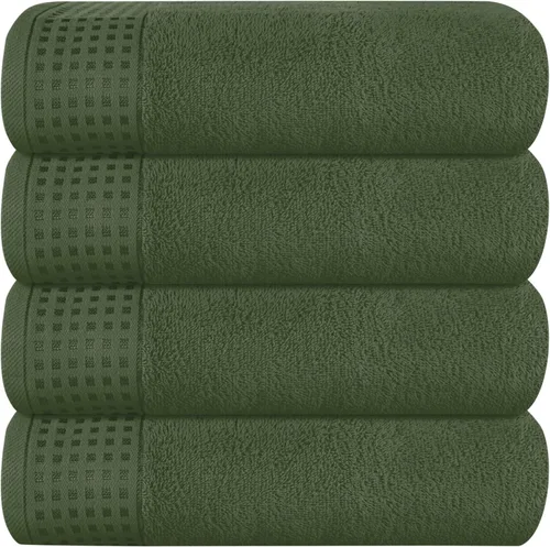 Miniatura 29 de GLAMBURG Juego de 2 toallas de baño de gran tamaño 100% algodón, 28 x 55 pulgadas, ultra suaves, altamente absorbentes, compactas, de secado rápido