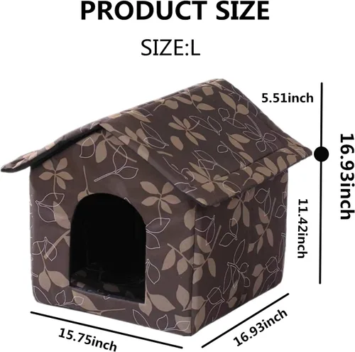 Miniatura 3 de Casa para Gatos de Exterior Casa para Gatos para Uso en Exteriores e Interiores - Refugio Impermeable para Gatos, Perros y Animales Ferales
