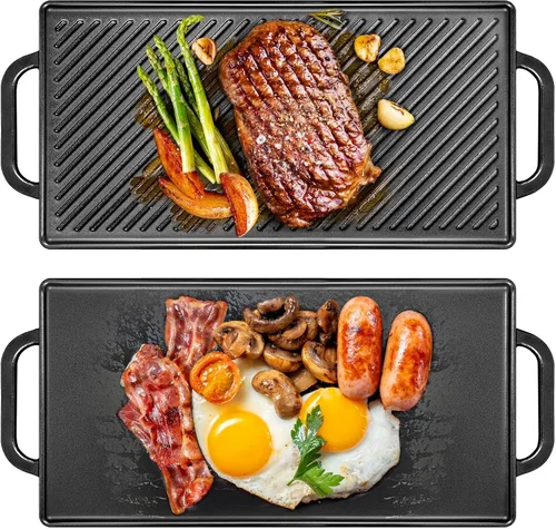 Miniatura 9 de GasSaf 7421 Gourmet BBQ System Plancha para Weber 22 1/2 pulgadas Original Kettle Premium Grills, ahumadores de 22.5 pulgadas, inserto de parrillas