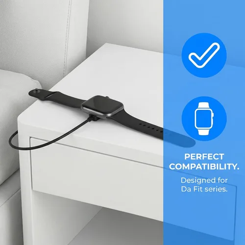 Miniatura 4 de Compatible con el cable cargador de reloj inteligente Da Fit de 3.3 pies, repuesto de cable de carga USB, cargador para relojes inteligentes Da Fit