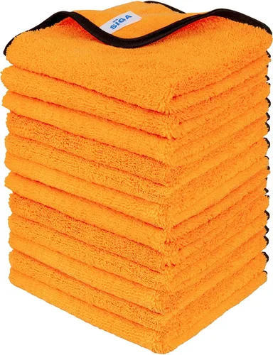 Miniatura 7 de MR.SIGA Toallas profesionales de microfibra premium para coches, toallas de lavado y detalles de coche de doble cara, Oro, 15.7 x 23.6 pulgadas