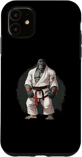 iPhone 11 Gorilla In Judo Uniforme - Estuche japonés de artes marciales