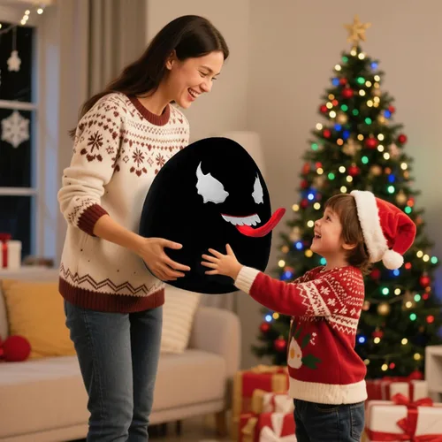 Miniatura 5 de Global Park Juguetes de peluche de Veneno de 17 pulgadas, almohada de peluche de animal con lengua elástica, regalo para niños y niñas