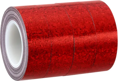 Miniatura 7 de PATIKIL Cinta brillante con purpurina de 0.591 in x 16.4 ft, paquete de 4 cintas adhesivas holográficas decorativas autoadhesivas para álbumes