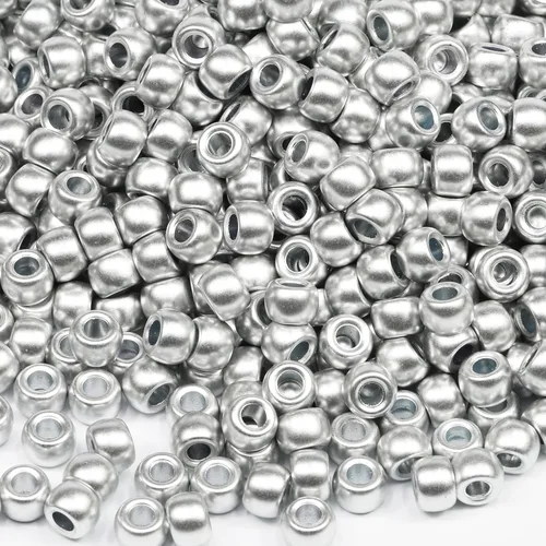 Miniatura 21 de Artesanías Multicolor Noche Resplandor Mix Beads 0.236x0.354 in, Pony Beads Total Aproximadamente 1000pcs Mezcla multicolor de brillo nocturno