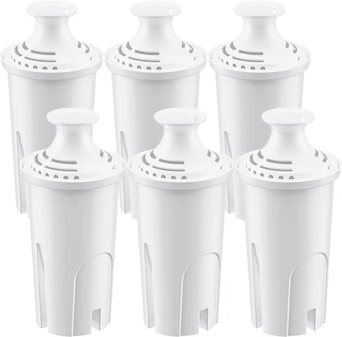 Miniatura 9 de Filtro de agua de repuesto para jarras y dispensadores de agua Brita, Classic 35557, Ob03, Mavea 107007 y más, reduce el cloro y el mal sabor, dura