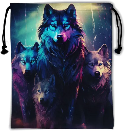 Miniatura 197 de Bolsa de agarre de gimnasia de piel de animal, bolsa de gimnasia con cordón ajustable, bolsa de cuerda para fauna silvestre, Mariposas Galaxy