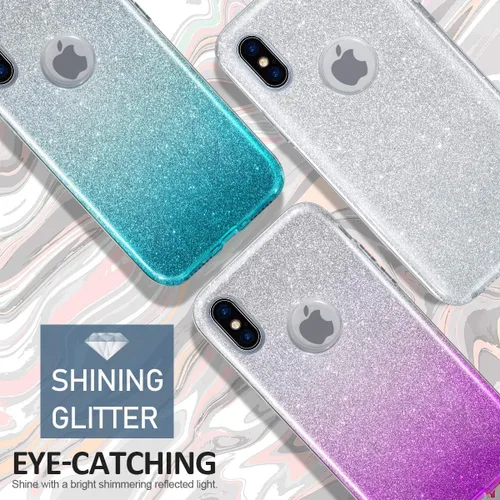 Miniatura 8 de Carcasa para iPhone X (2017), con brillantina, brillo de cristal de MATEPROX , Dorado