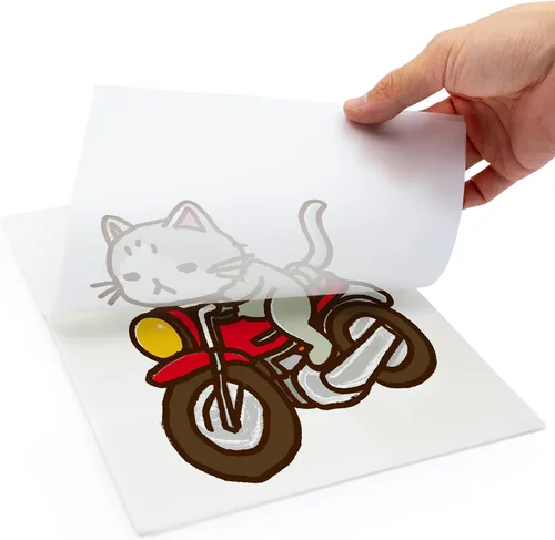 Miniatura 2 de CISinks Película DTF de pelar caliente/frío, 20 hojas A3+ 13 x 19 pulgadas, papel de transferencia de calor PET para impresión directa de bricolaje
