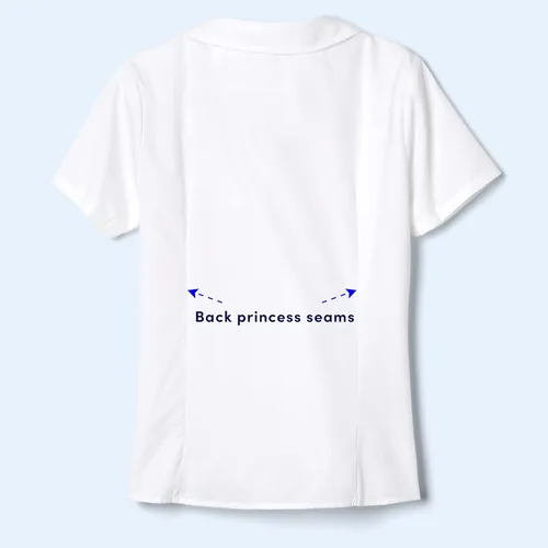 Miniatura 4 de Las niñas Cuello Peter Pan de manga corta blusa (Amarillo)